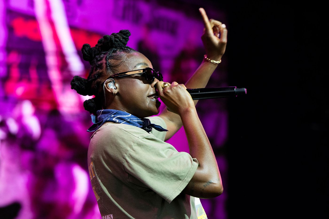 Little Simz, dictando sentencia en Coachella 2026. Foto: Scott Dudelson (Getty Images)