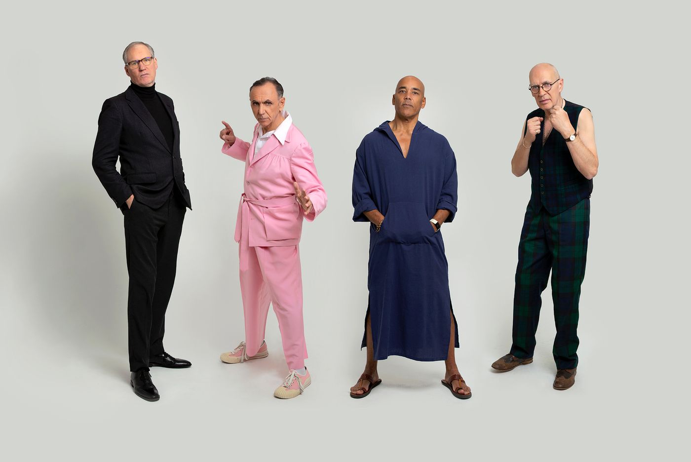  Sean Read, Kevin Rowland, Michael Timothy y Jim Paterson, modelos de este año. Foto: Sandra Vijandi