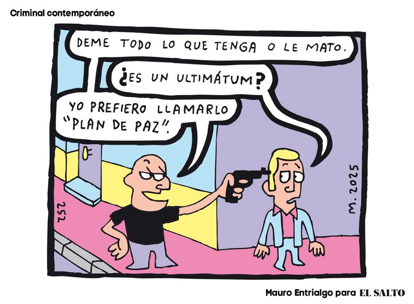 Viñeta de Mauro Entrialgo para ‘El Salto’.<a href="https://bsky.app/profile/elsaltodiario.com/post/3m233pohp622m" target="_blank"> Ver post </a>