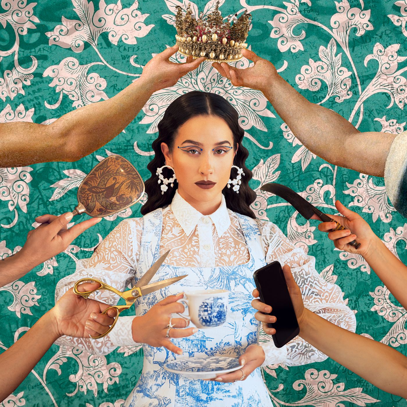 Compartir la corona. Foto: Esteban Vargas Roa / Diseño: Caiozzama