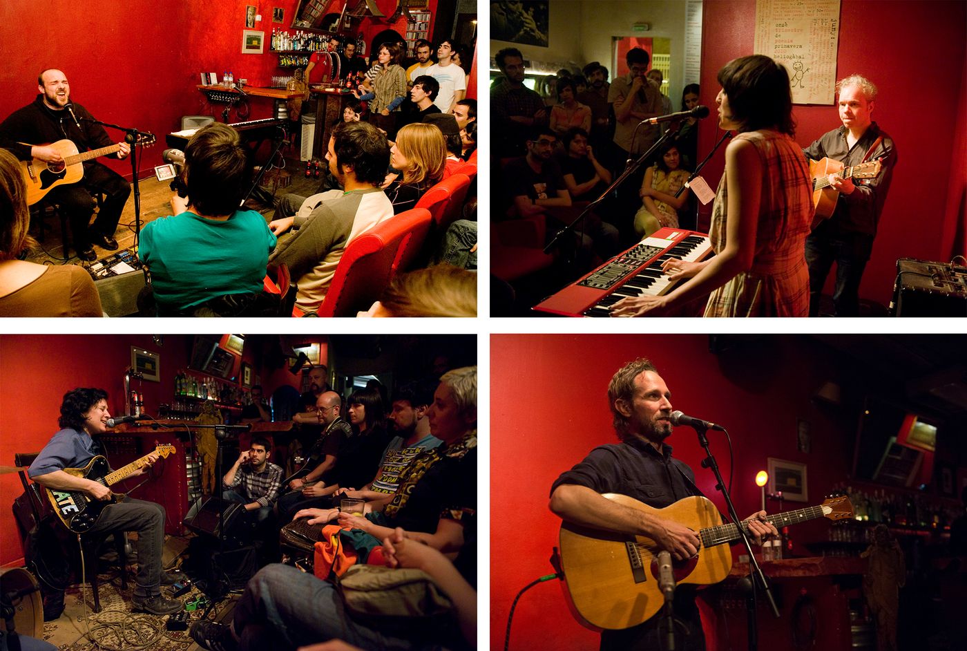  Cuatro muestras de un Helio internacional: Jeremy Enigk, 2007 / Damon & Naomi, 2010 / Thalia Zedek,  2013 / Will Johnson, 2015. Fotos: Jordi Vidal 