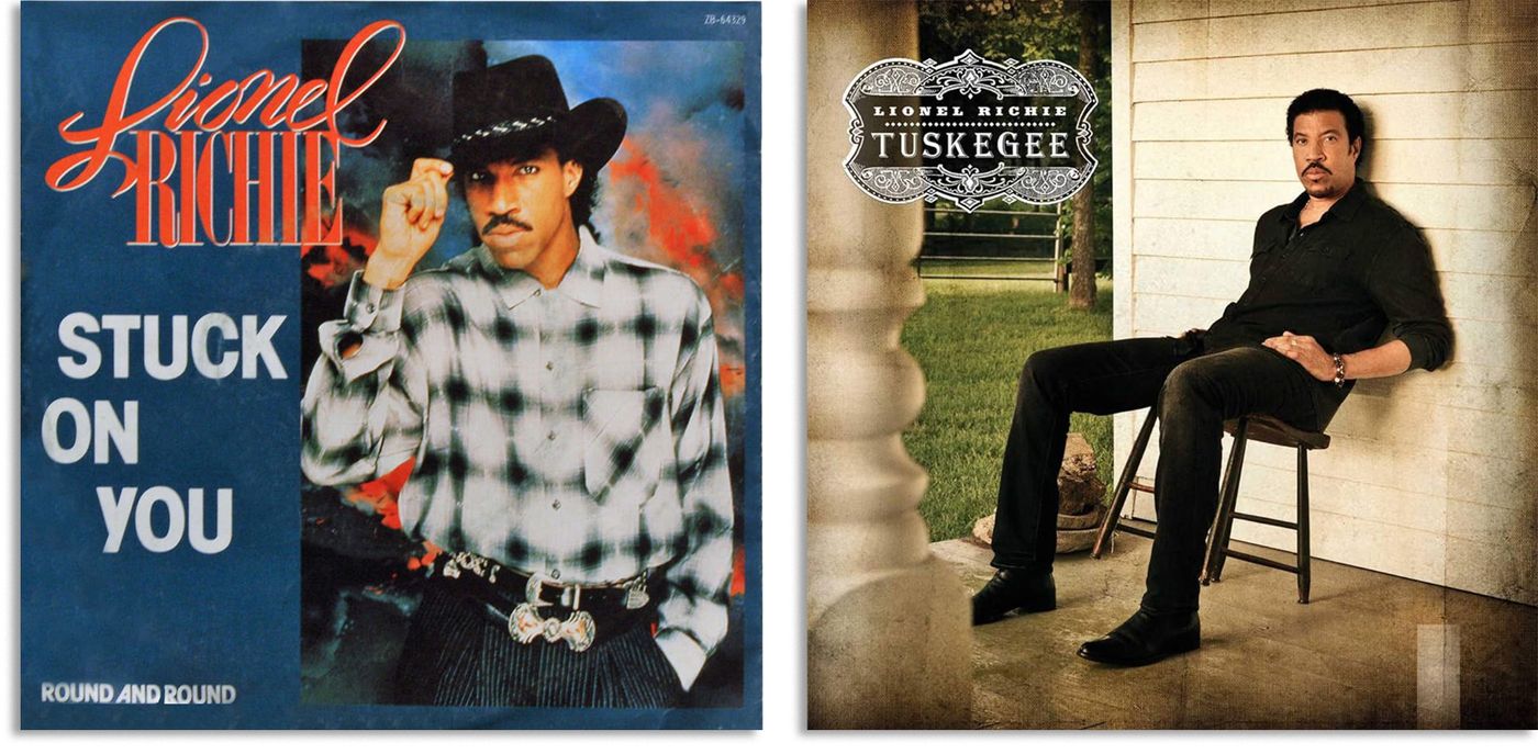 Lionel Richie: “Stuck On You” (1984), single del álbum “Can’t Slow Down”, y “Tuskegee” (2012), su homenaje al country.
