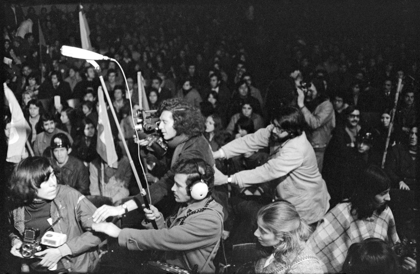 Rodaje de “La batalla de Chile”. Foto: Armindo Cardoso