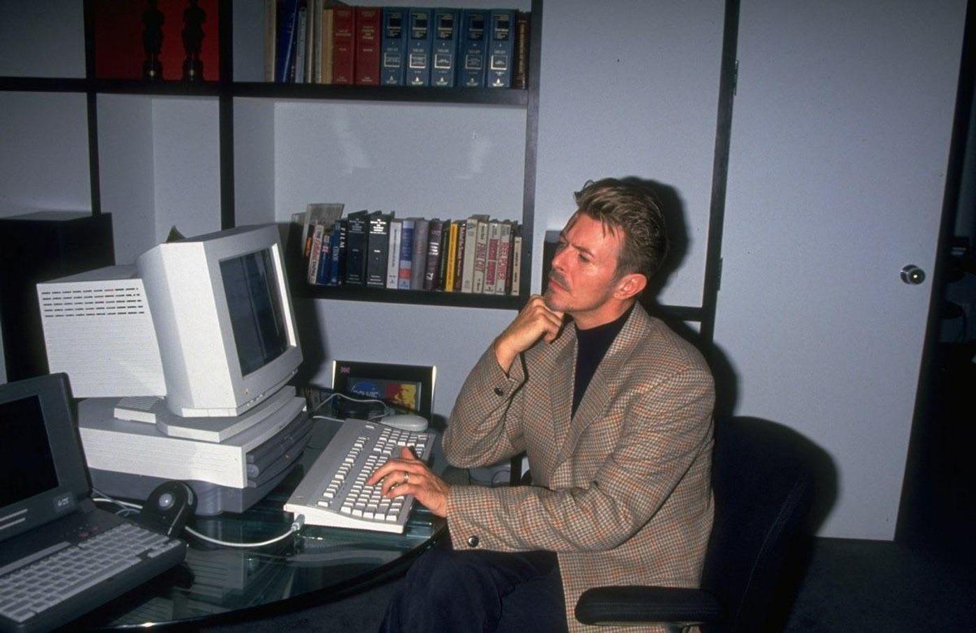 Computerizado David Bowie, en 1994. Foto: David McGough