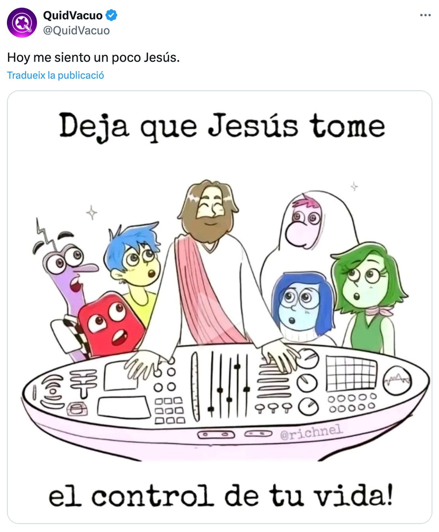 “Jesus Christ was born today, Jesus Christ was born...”.<a href="https://x.com/QuidVacuo/status/1805687874383159560" target="_blank"> Ver tuit </a>