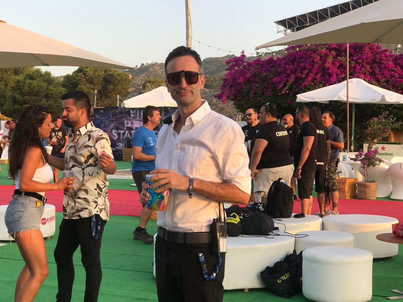 En 2019, en la zona VIP.