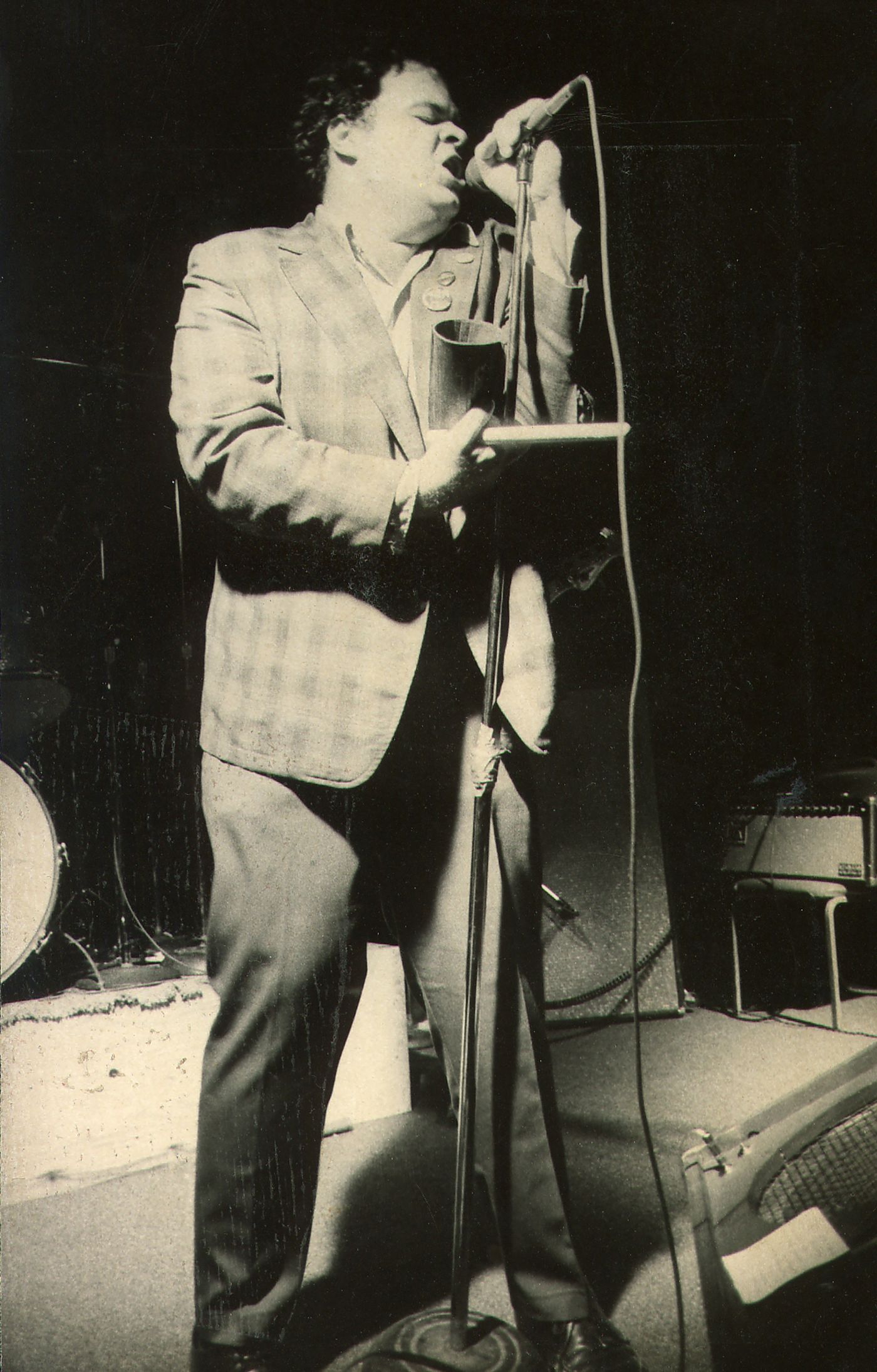 David Thomas, el hombre Pere Ubu, en 1978. Foto: Dan Seifert