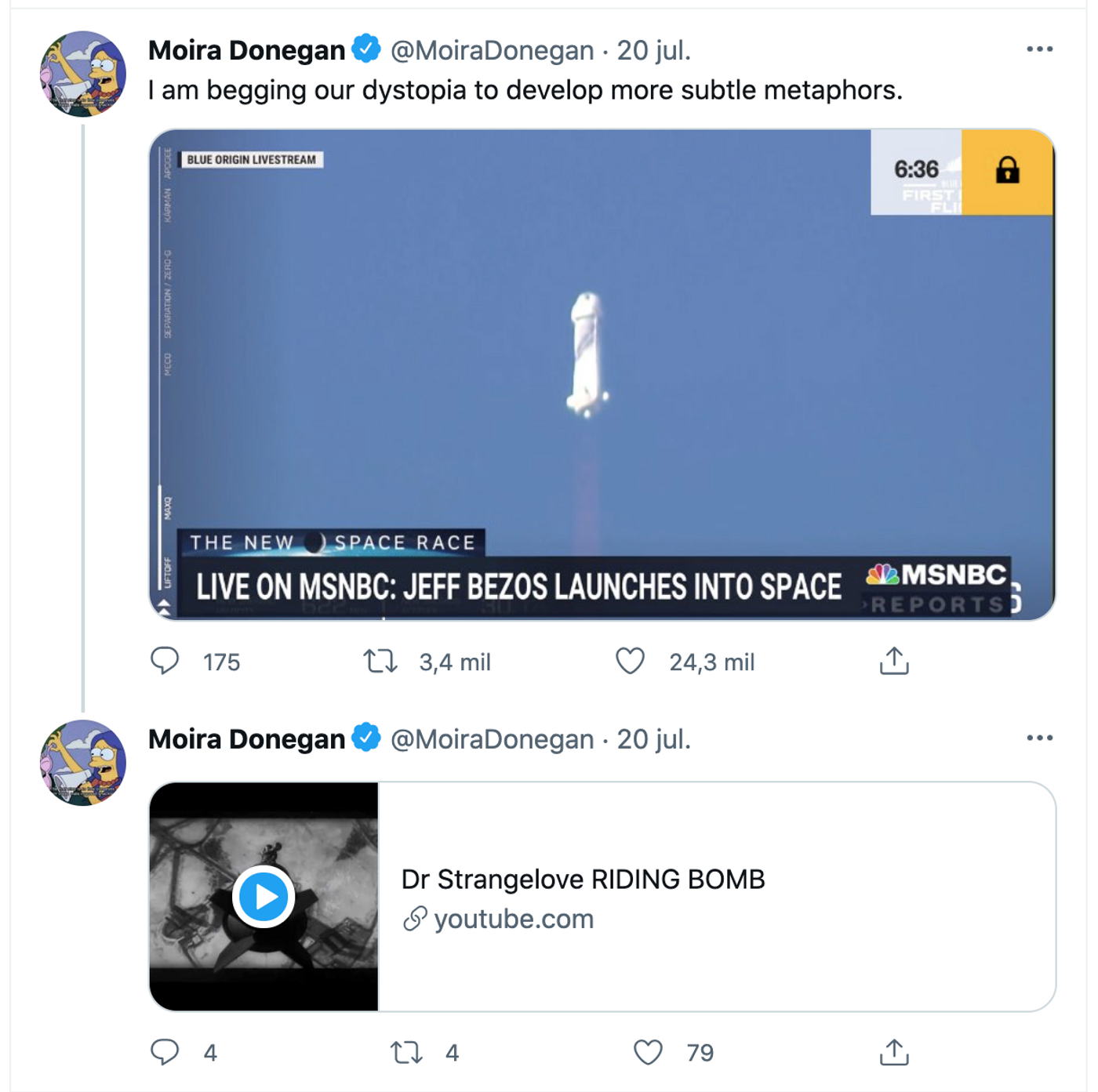 Dr. Strangelove or: How I Learned To Stop Worrying And Love The Bomb? <a href="https://twitter.com/MoiraDonegan/status/1417493181269258249" target="_blank"> Ver tuit </a>