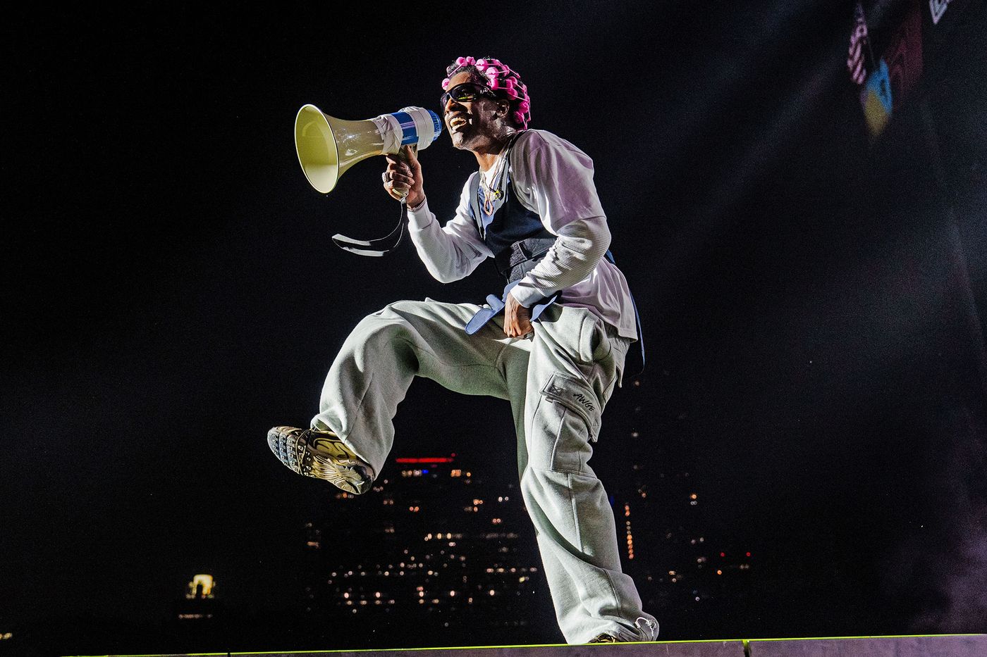 A$AP Rocky, en 2025, mostrando sus habilidades en el Lollapalooza. Foto: Josh Brasted (Getty Images)
