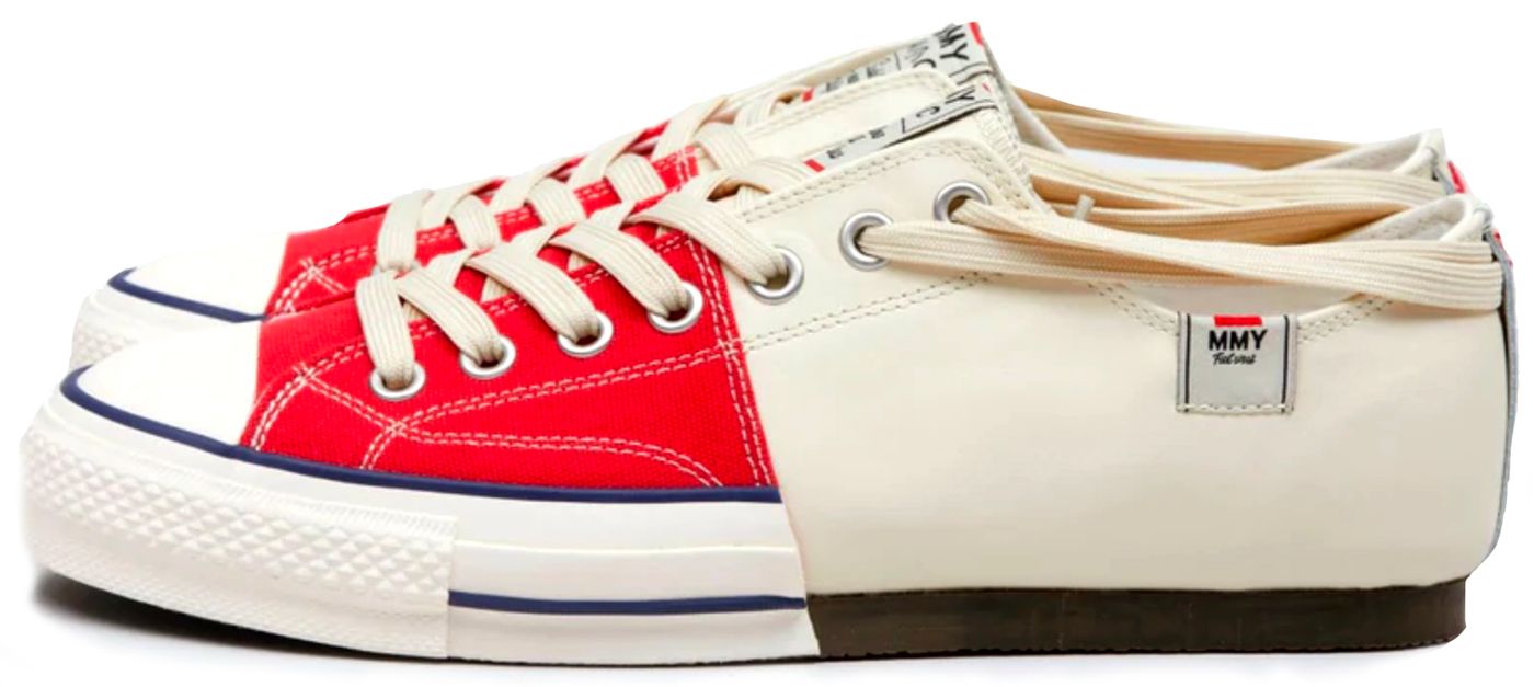 NC X Mihara Yasuhiro New Bowling Shoe: rojo y blanco hermanados.