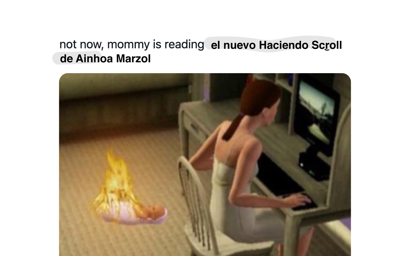 Y muy atentamente...