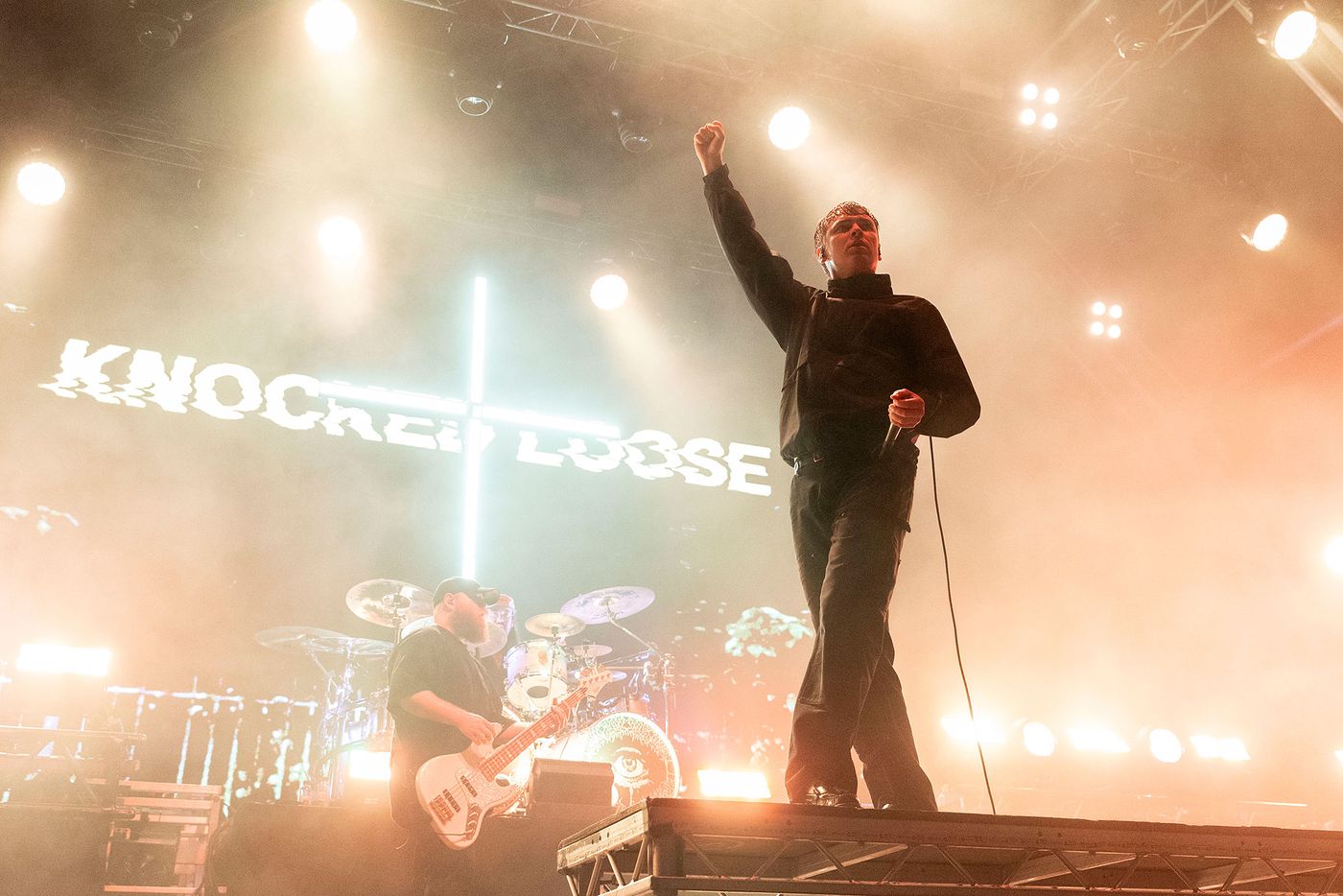 Señores del metal: Bryan Garris al frente Knocked Loose. Foto: Óscar Giralt