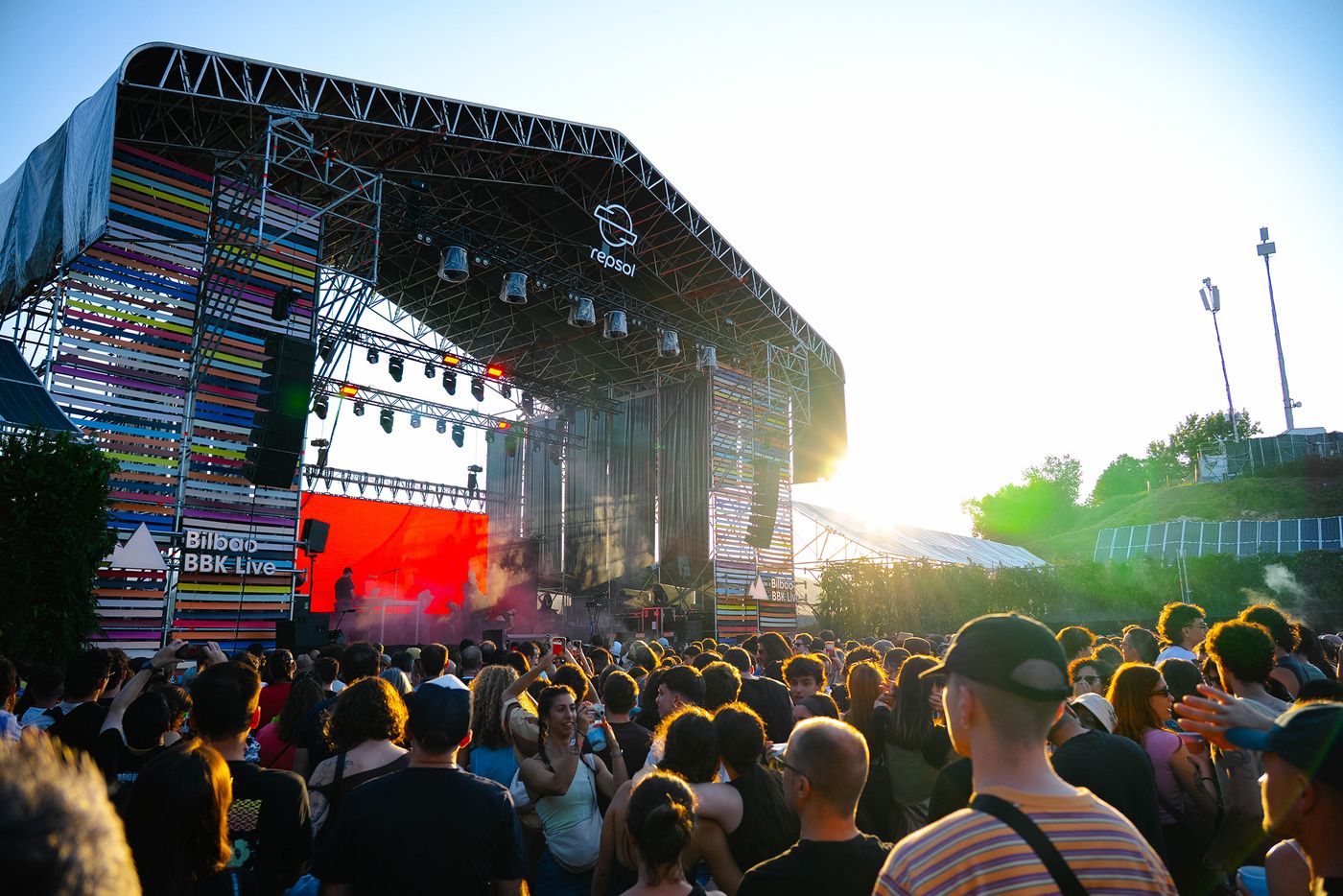 Energía solar en Kobetamendi (Festival BBK Live).