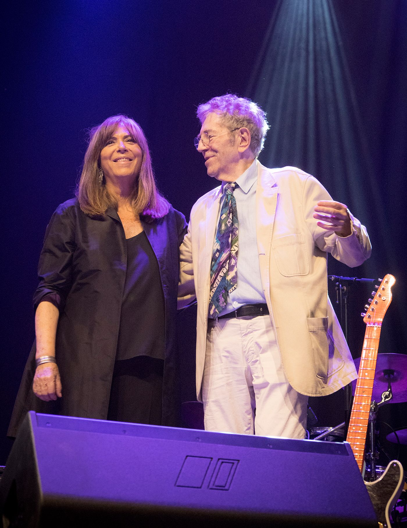 El reconocimiento mutuo entre dos artistas únicos. Foto: Juan Miguel Morales