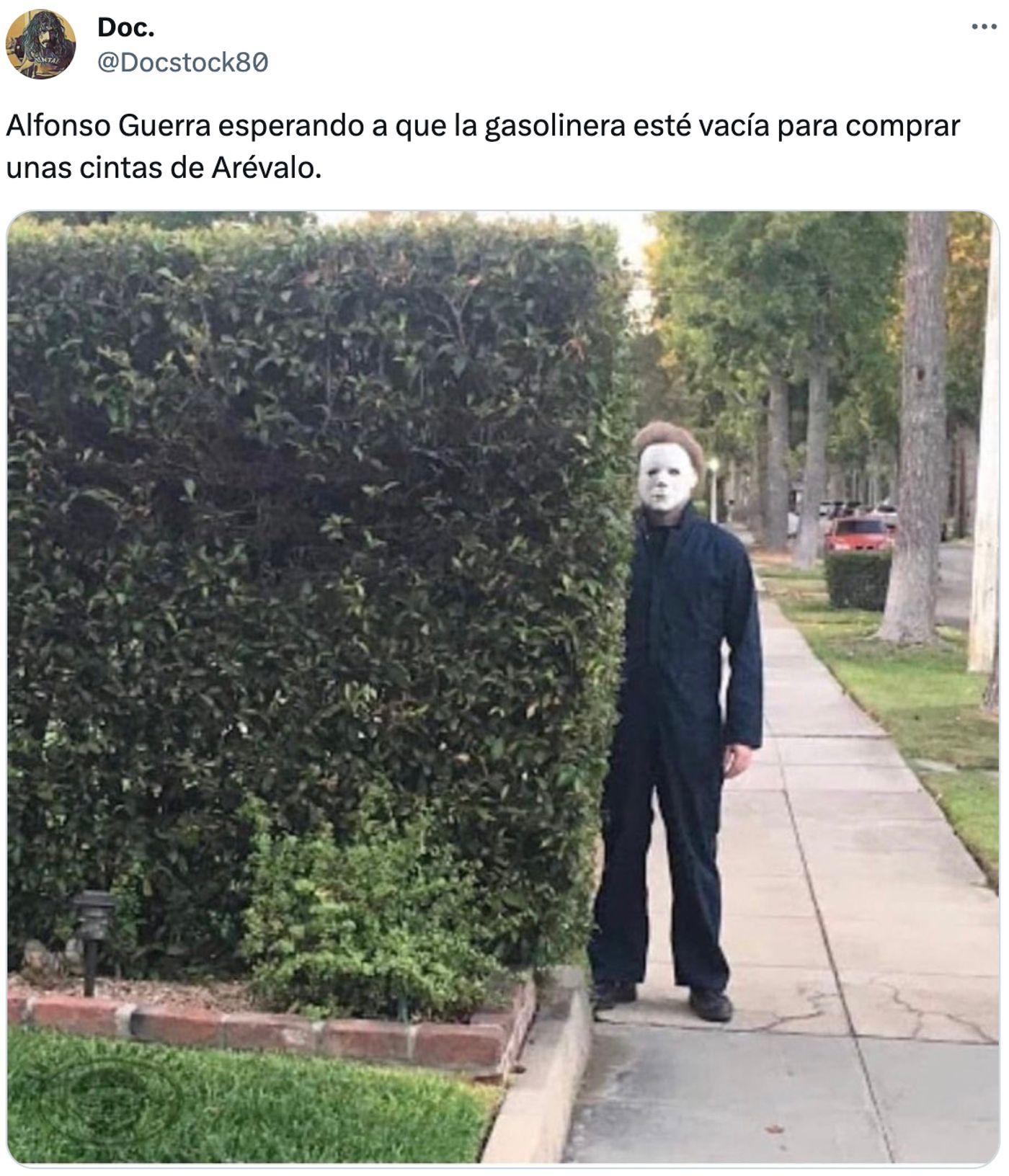Alfonso Guerra, fantasma de sí mismo. <a href="https://twitter.com/Docstock80/status/1727734114457980995" target="_blank"> Ver tuit </a>