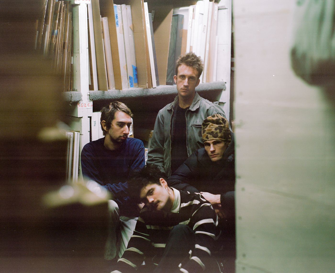 Ruben Radlauer, Jack Wetmore, Cole Haden (bigote) y Aaron Saphiro. Foto: Lily Frances
