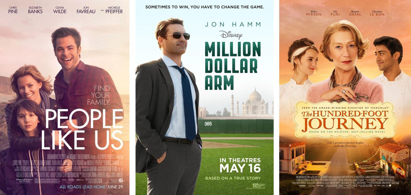 “Así somos” (2012), “El chico del millón de dólares” (2014)  y “Un viaje de diez metros” (2014), incursiones en el cine occidental.