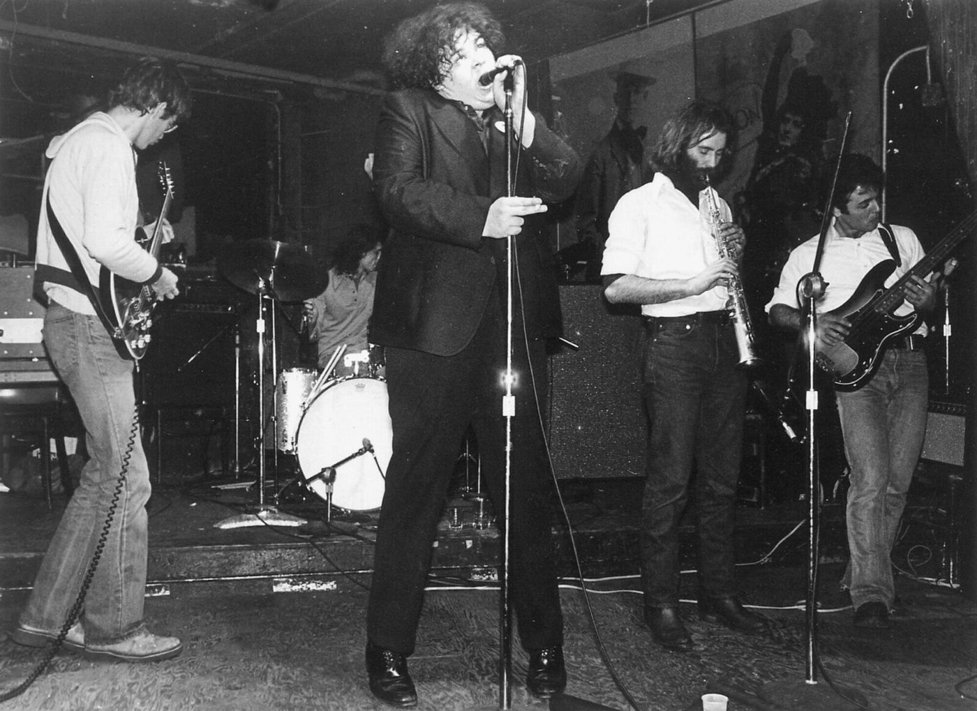 El avant-garde punk de Pere Ubu, en escena, en 1977. Foto: Ebet Roberts