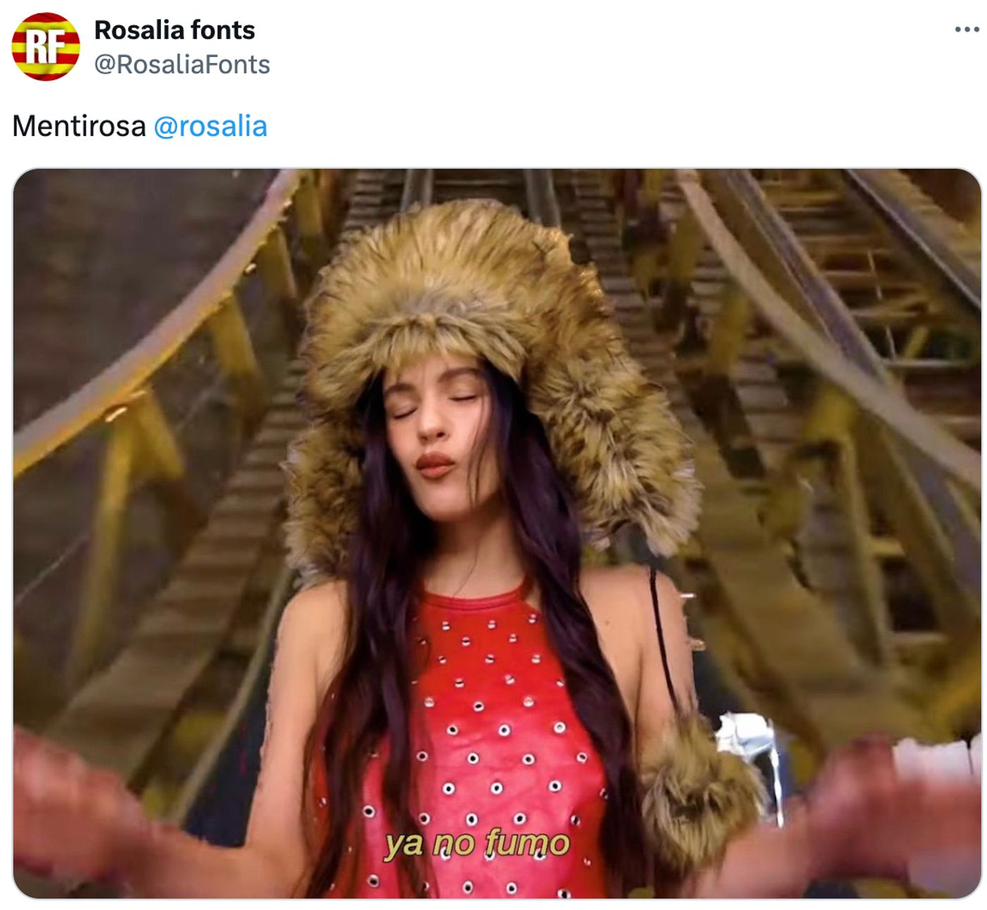 Gracias por hacérnoslo saber, Rosalía.<a href="https://x.com/RosaliaFonts/status/1838708573385179341" target="_blank"> Ver tuit </a>