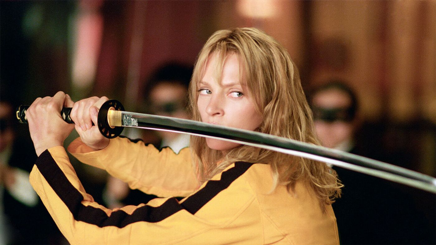 Uma Thurman, símbolo, en el primer volumen de “Kill Bill”.