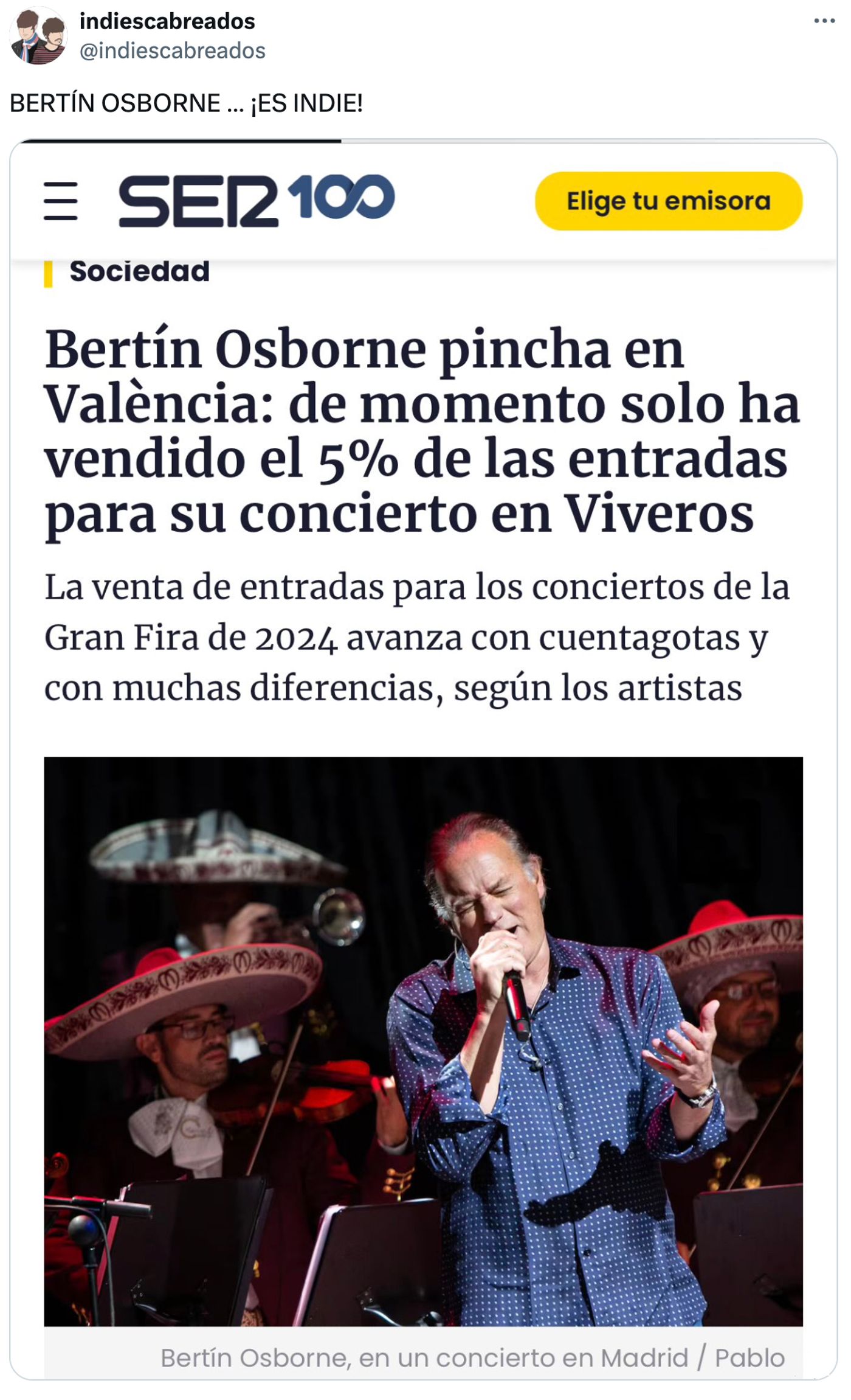 Empezar desde abajo.<a href="https://x.com/indiescabreados/status/1805945279494980022" target="_blank"> Ver tuit </a>