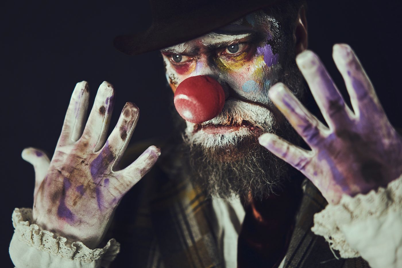 Clown lúcido. Foto: Hörður Sveinsson