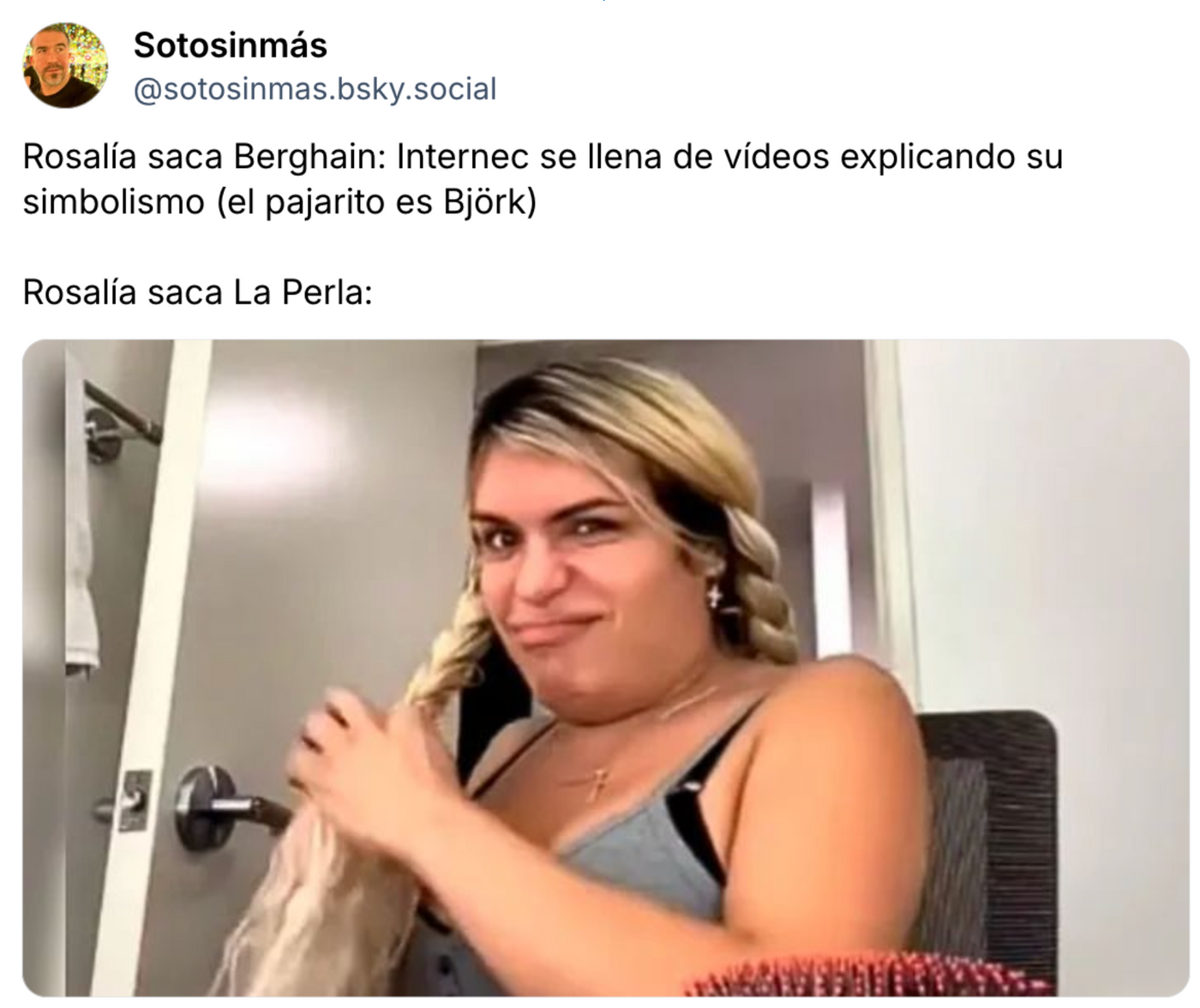 Pues qué mal el vídeo de “La perla”...