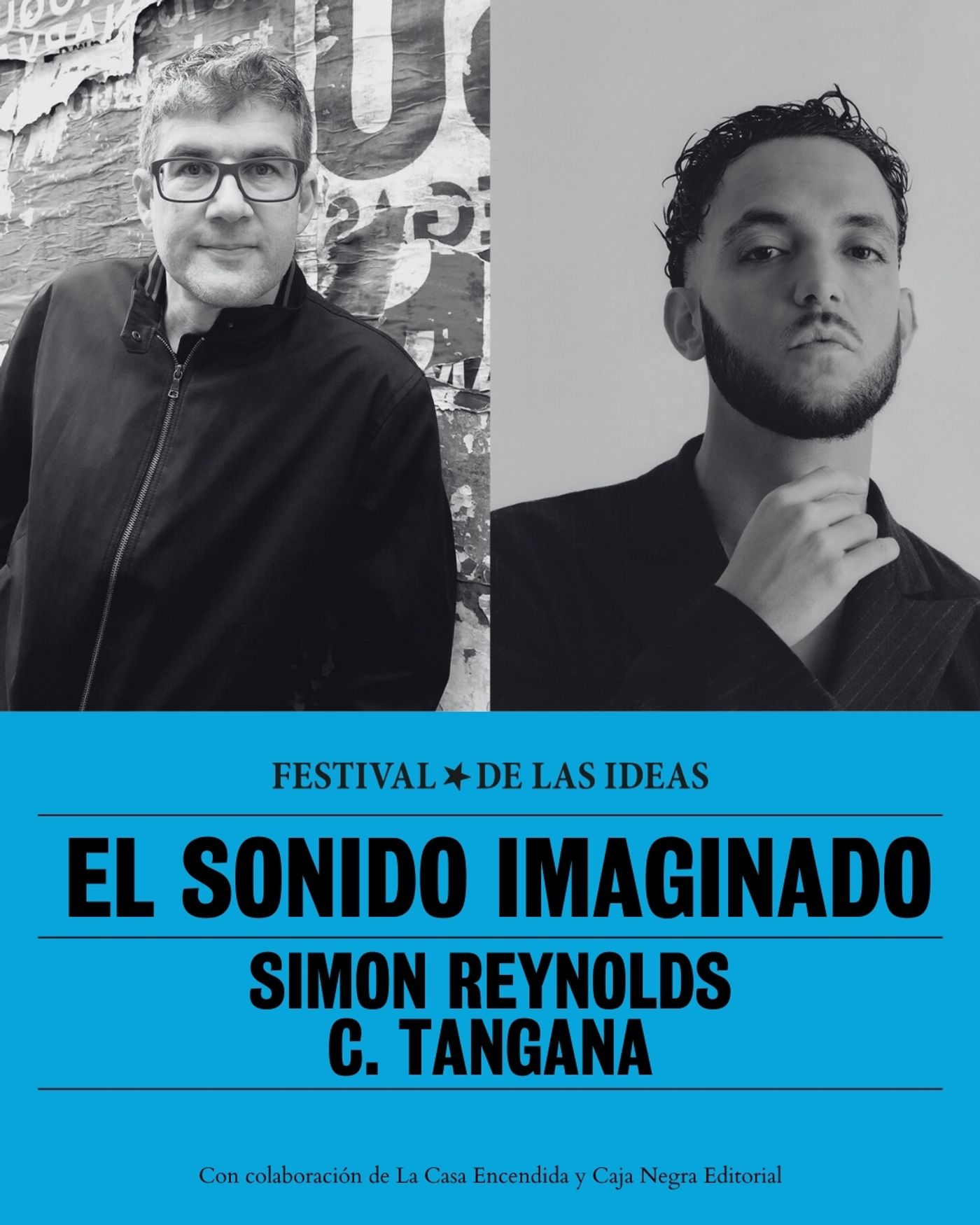 El cartel que anunciaba la charla.