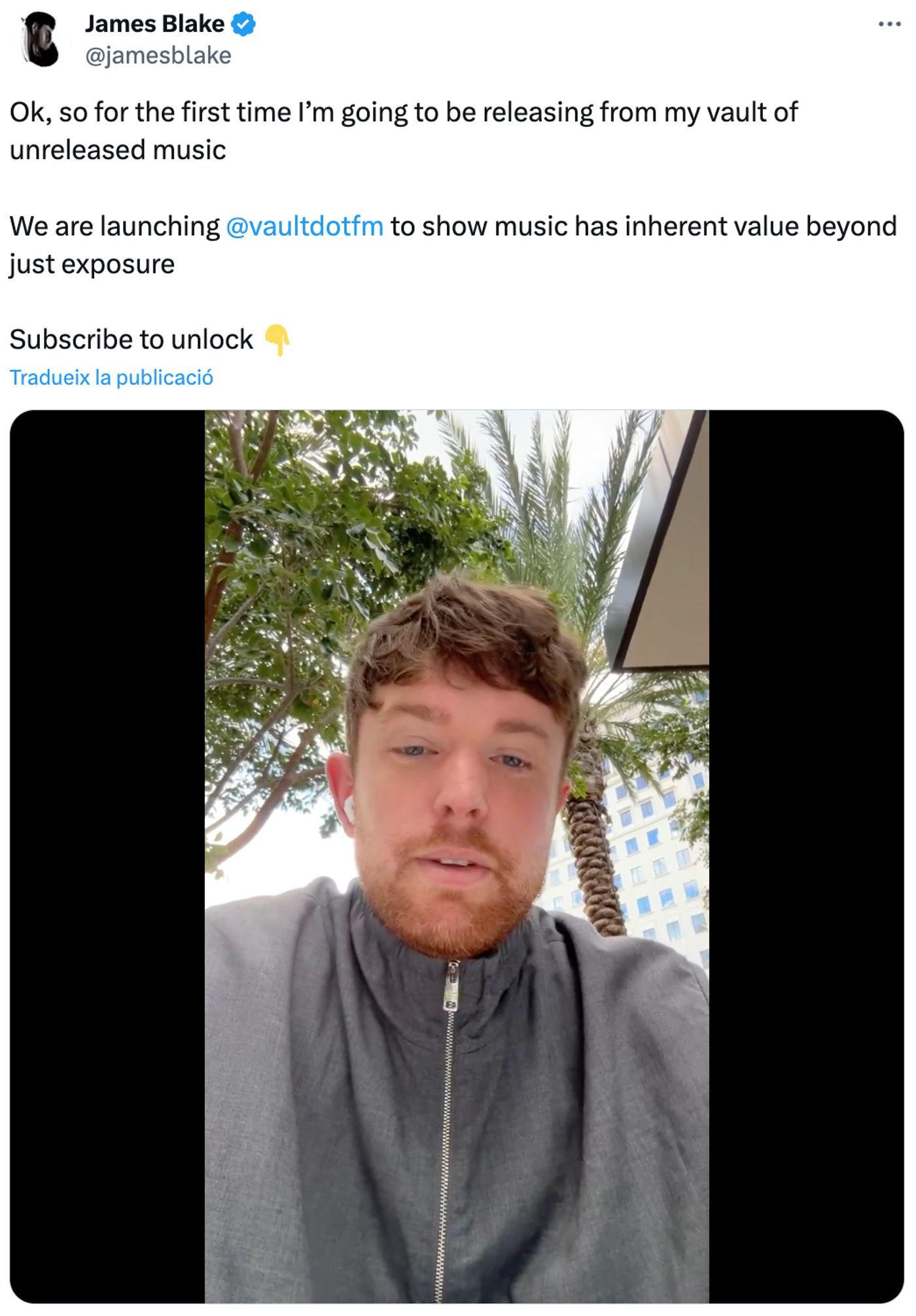 Los motivos de James Bake: su fórmula.<a href="https://twitter.com/jamesblake/status/1770484680963375519" target="_blank"> Ver tuit </a>