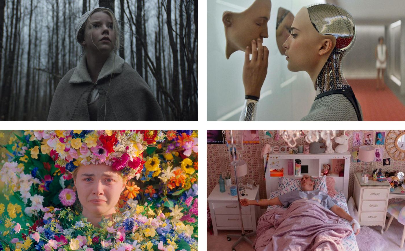“La bruja” (Robert Eggers, 2015), “Ex Machina” (Alex Garland, 2015), “Midsommar” (Ari Aster, 2019) y “Beau tiene miedo” (Ari Aster, 2023)