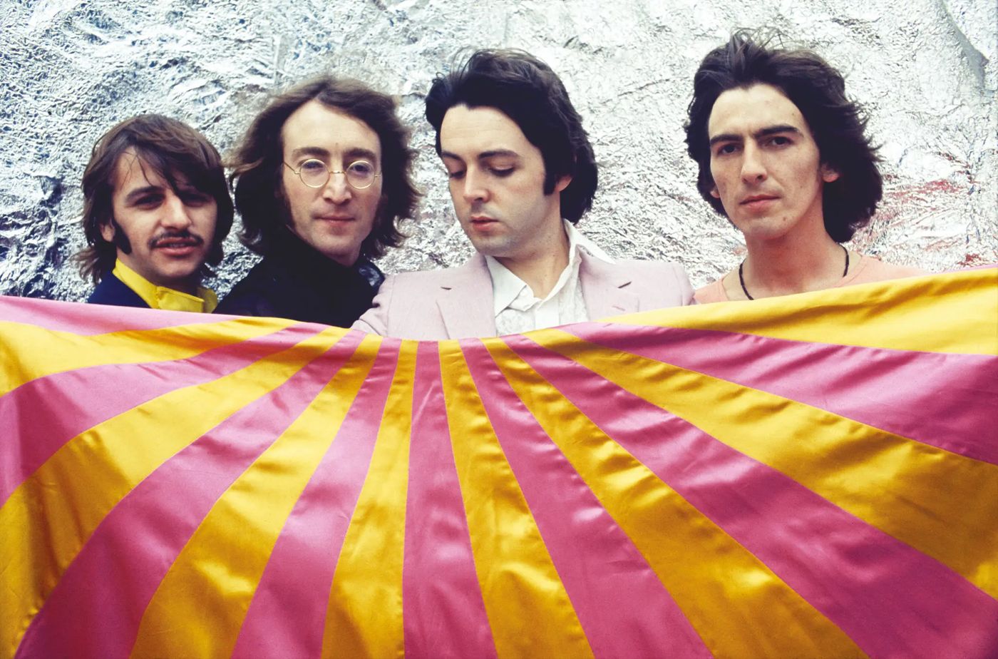 Ringo, John, Paul y George: en julio de 1968, en Londres.