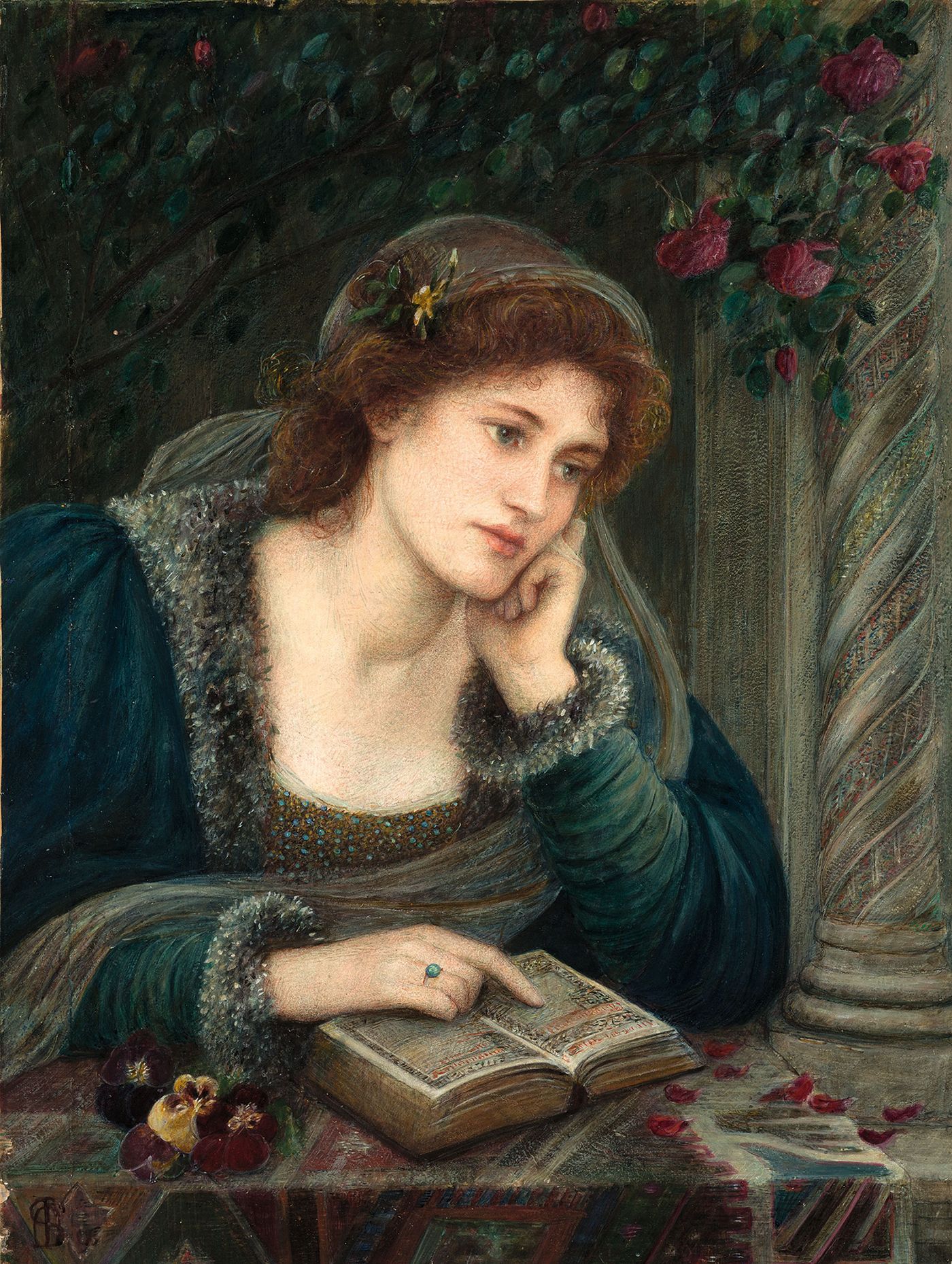 “Beatriz” de Marie Spartali Stillman, 1896