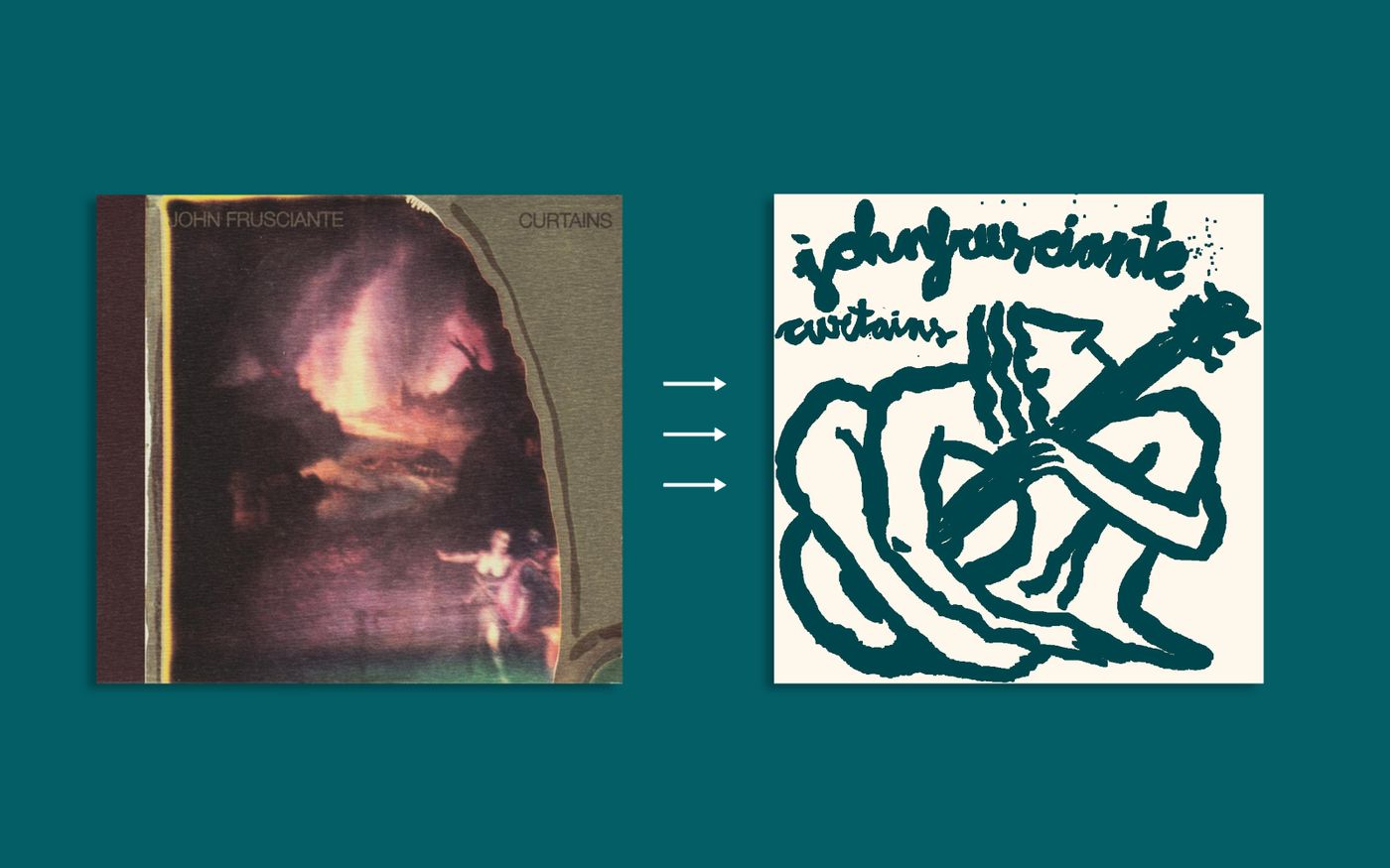 “Curtains” (2004): portada de John Frusciante reinterpretada por Flavita Banana.