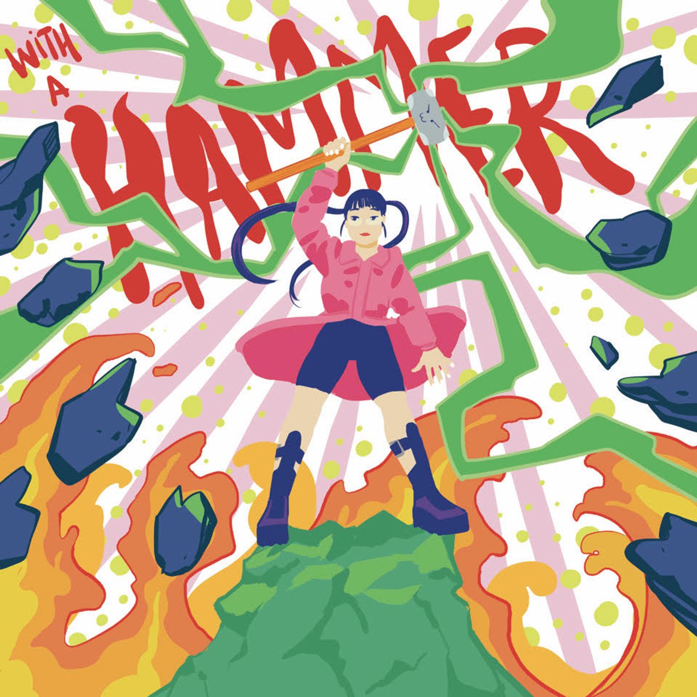 “Inspirado en las animaciones asiáticas y japonesas más experimentales, la idea detrás fue crear una sensación de evento festivo, de algo explosivo”, explica.