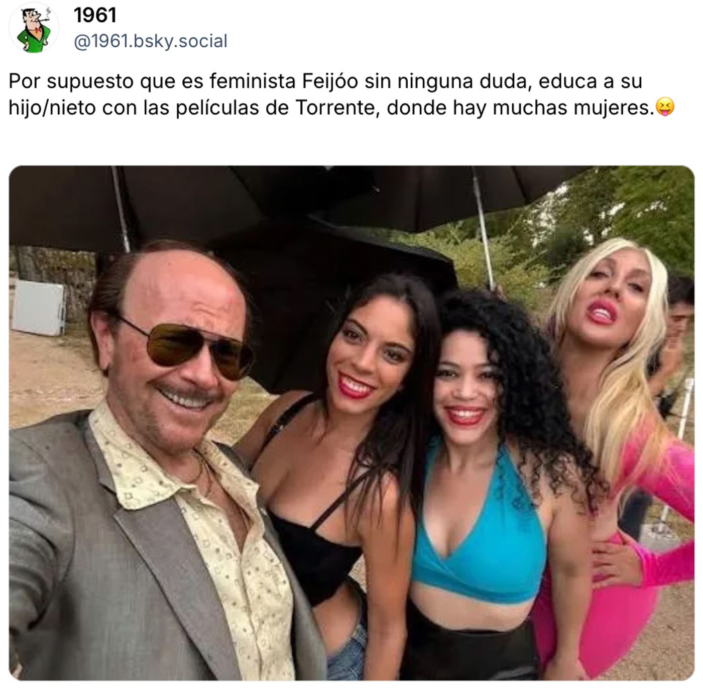 ¿Torrente es el ídolo de Feijóo? <a href="https://bsky.app/profile/1961.bsky.social/post/3mymonvzqws2d" target="_blank"> Ver post </a>