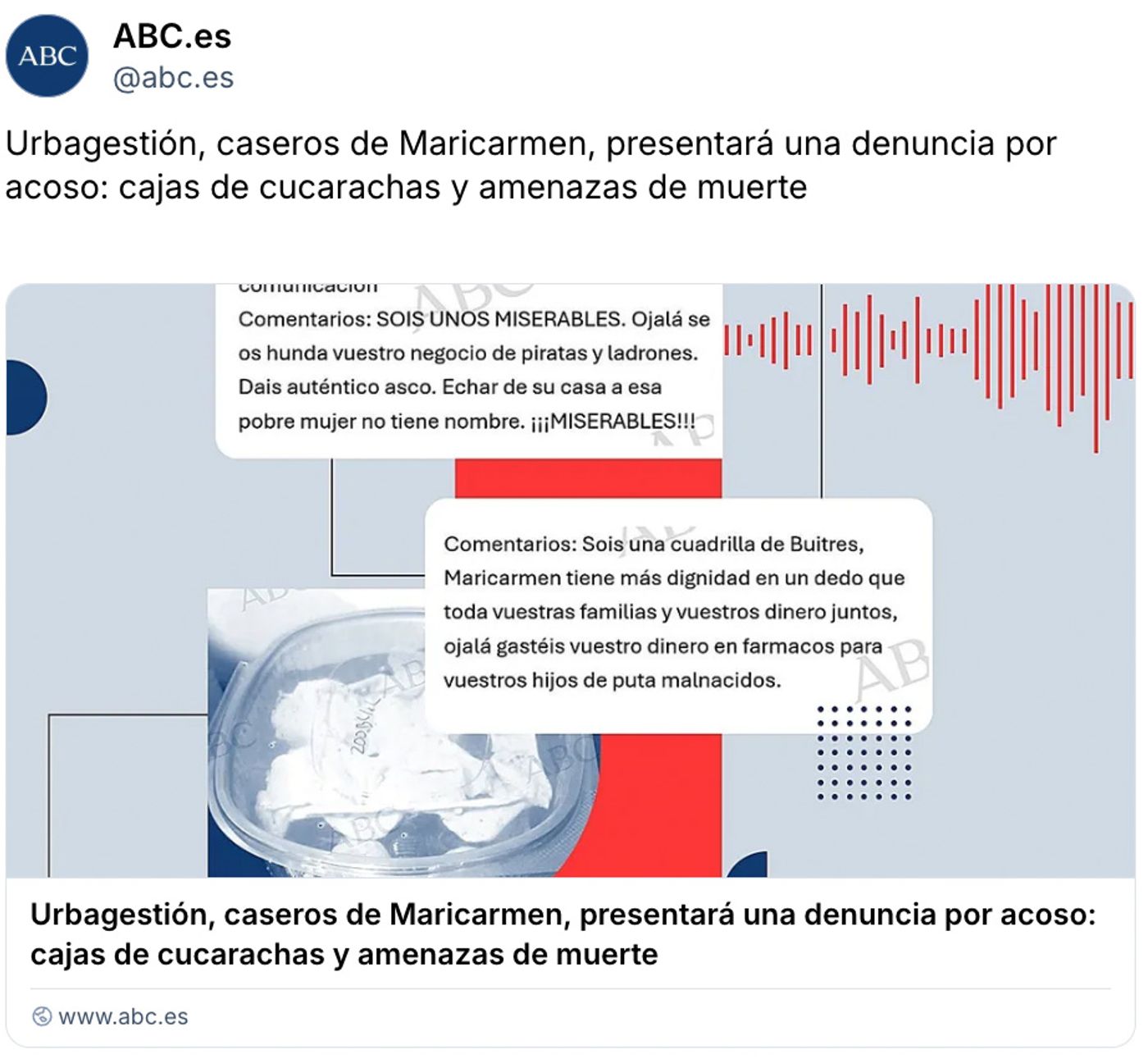 “La metamorfosis”: cucarachas.<a href="https://bsky.app/profile/abc.es/post/3mwp4uufeh725" target="_blank"> Ver post </a>