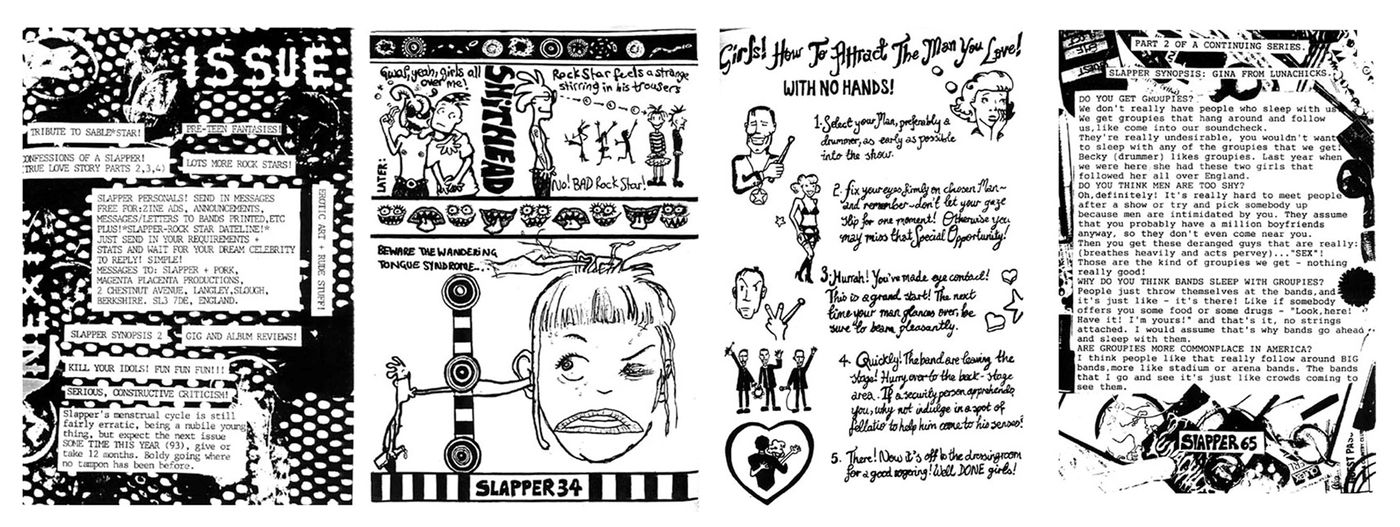 “Slapper”: un fanzine grupi que aparece en las páginas de “Starlust”.