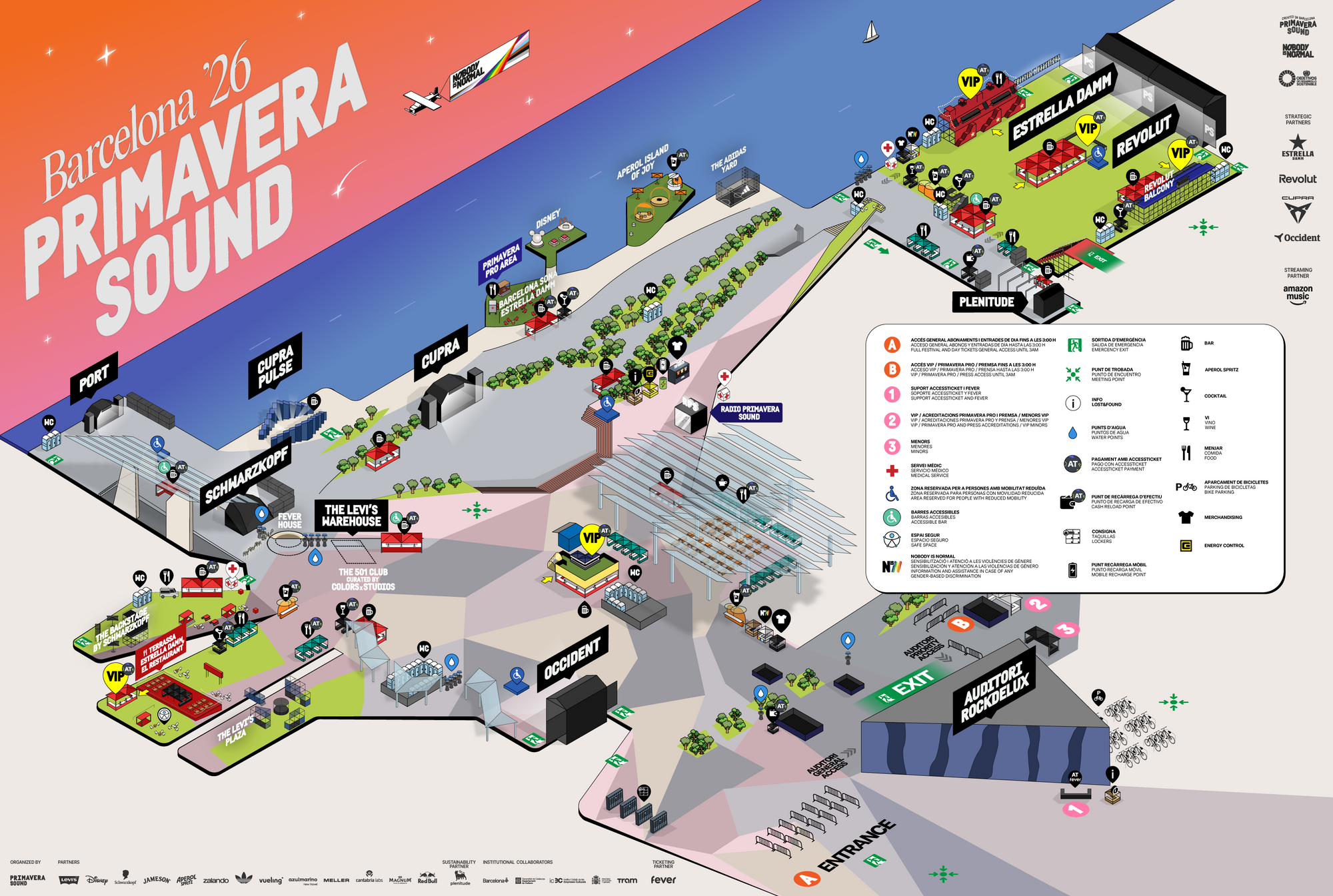 Primavera Sound festival map