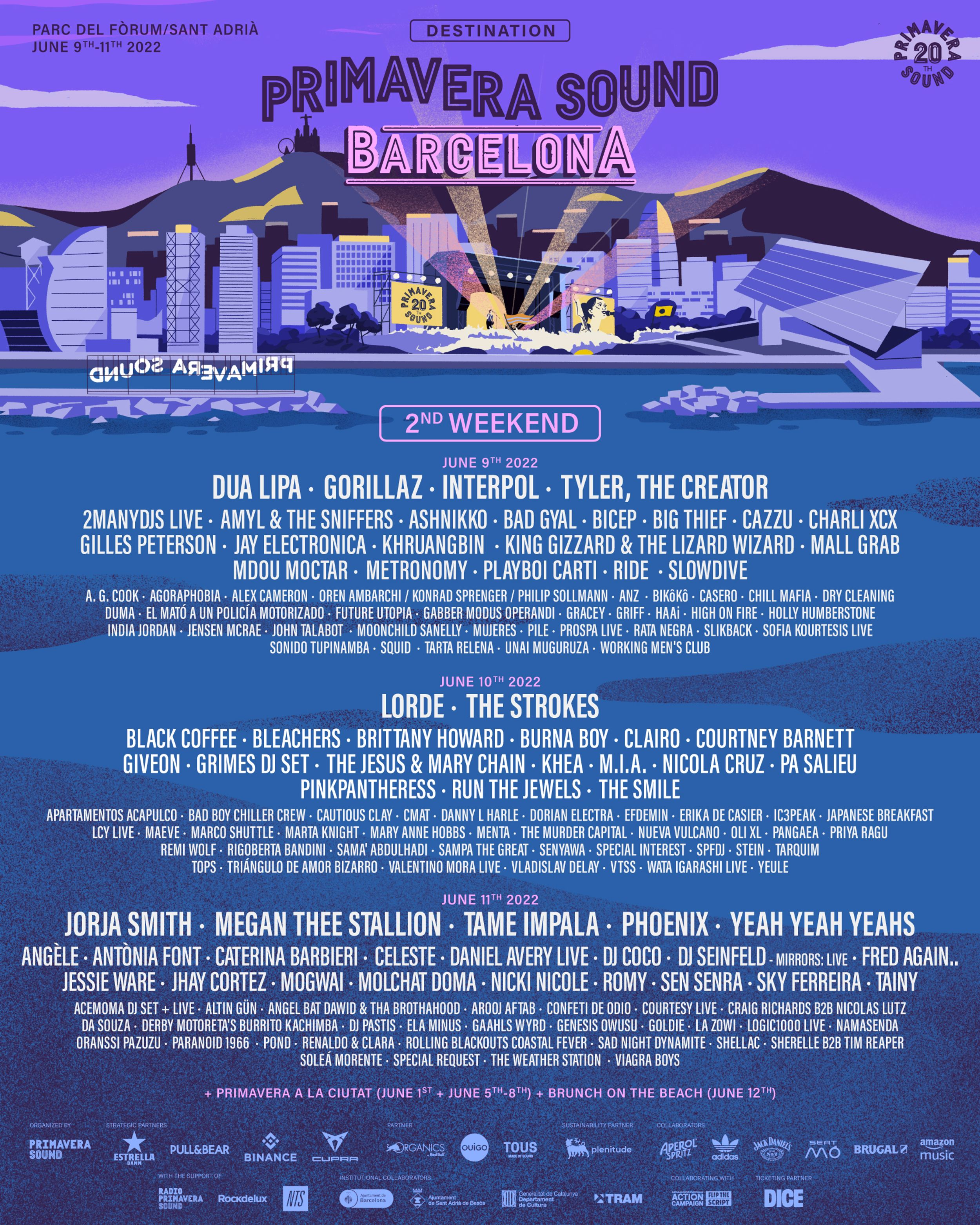 Primavera Sound 2022 Cartel, cómo llegar y entradas.