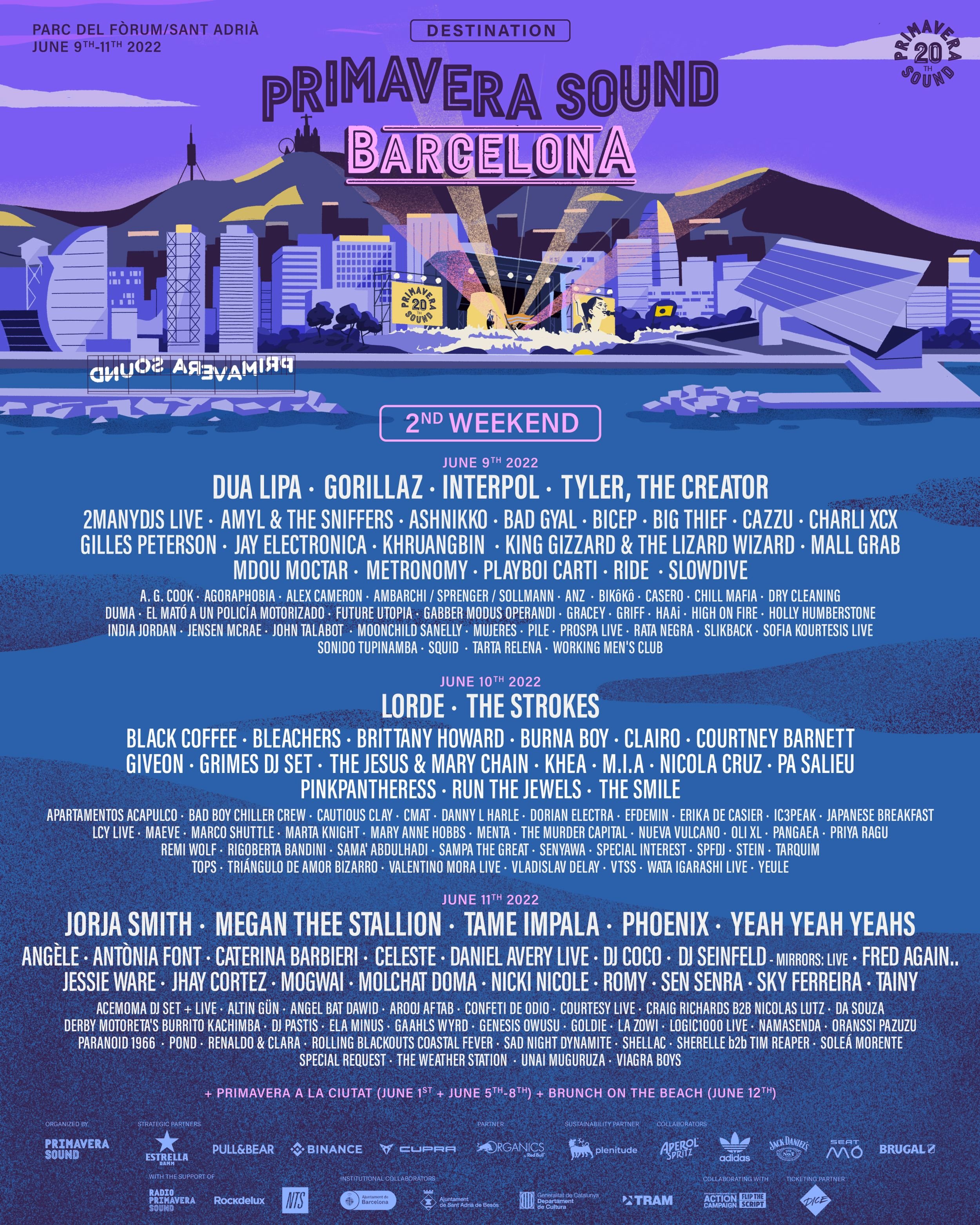 primavera sound barcelona  lineup